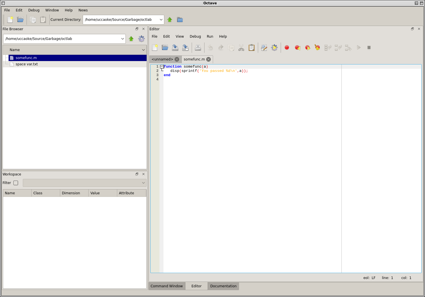 octave loading a function from disk