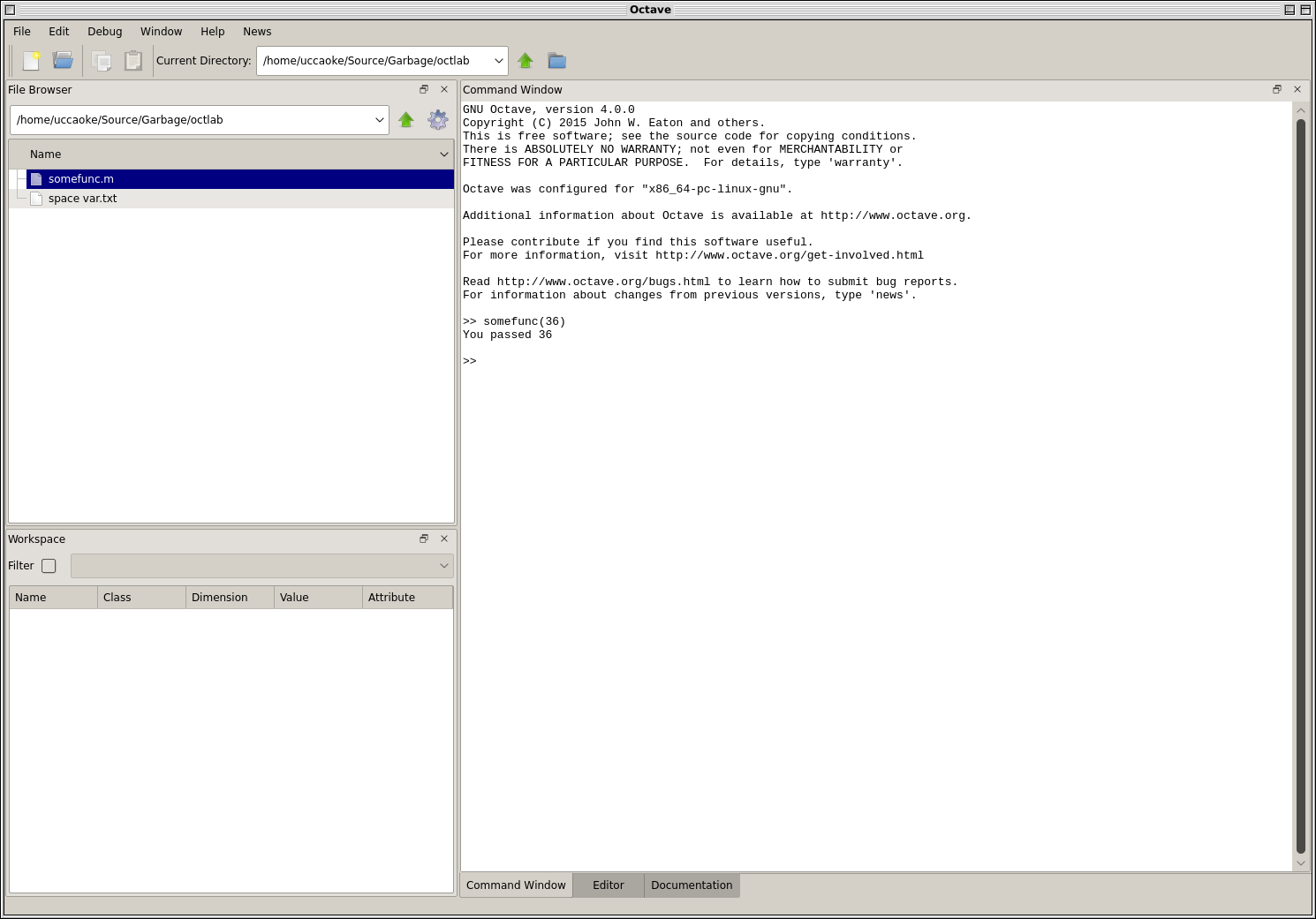 octave loading a function from disk